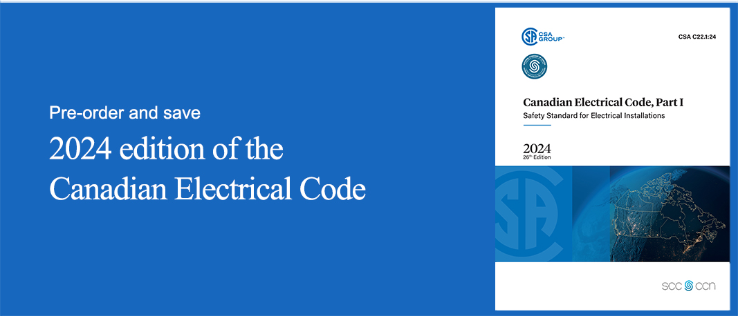 Pre oder and save, 2024 edition of the canadian electrical code